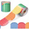 Resurhang 65.6 ft Bulletin Board Borders Scalloped Roll Classroom Trim Decoration for Chalkboards Whiteboard School Office Party Wall Desks Windows Doors Lockers(Colorful,Composition)