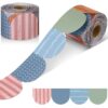 Resurhang 65.6 ft Bulletin Board Borders Scalloped Roll Classroom Trim Decoration for Chalkboards Whiteboard School Office Party Wall Desks Windows Doors Lockers(Colorful,Boho)