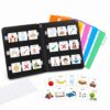 Resurhang Communication Book Bulk 162 Laminate Icon Plastic Picture Cards with 5 Multicolor Dividers 1 Sentence Strip Sturdy for Autism Vocabulary Language Speech Articulation Learning Supplies