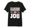 Retired Scrapbooking is My Job Scrapbooker Paper Crafting Premium Tri-Blend T-Shirt