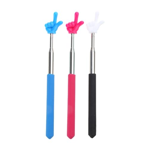 Retractable Hand Pointing Stick Teaching Hand Pointer Finger Pointers Classroom Pointer Telescopic Teachers Classroom Pointers Telescopic Teachers Teaching Finger for Retractable Pointing Stick