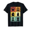 Retro Chess Player Shirt Men Women Kids Chess Pieces T-Shirt