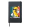 Retro Funny Banana Meme Let Us Go Banana Cool Bananas Hardcover Journal, Black