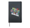 Retro Groovy Hello I'm Awesome But You Can Call Me Winter Hardcover Journal, Black
