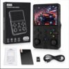 Retro Handheld Game Console, 3.5” IPS Screen Portable Game Player with 64GB Storage, Open Source Linux System, 3500mAh Rechargeable Battery, Classic Retro Gaming Console for Travel, Black