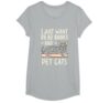 Retro I Just Want to Read Books and Pet Cats Cat T-Shirt, Girls, Heather Grey, X-Small