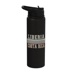Retro Liberia Costa Rica Stainless Steel Insulated Water Bottle