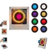 Retro Music Refrigerator Magnets，NFC Programmable Player Set， Music Box Fridge Magnet with Player Set, 9 Pack MusicDiscs,128MB Programmable Music Player，for Home Office