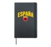 Retro Spanish Flag Spain Shirt Vintage España Boys & Girls Hardcover Journal, Black