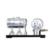 Retro Steam Engine Model Kit, Full Metal Boiler & Alcohol Lamp Heated Steam Engine Model for STEM Learning & Physical Experiment Demonstration