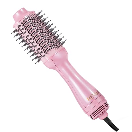 REVLON One-Step Volumizer Hair Dryer and Styler for Easy Salon-Style Blowouts, Revlon Blow Dry Brush for All Hair Types and Lengths, 10th Anniversary Pink Fizz (Limited Edition)
