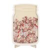 Reward Jar for Classroom, Behavior Management Tool, Lightweight Portable Wooden Acrylic Reward Jar with Brackets and Accessories for Home School Positive Reinforcement (Father Christmas)