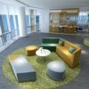 RFBXZPTADNU Modular Sectional Sofa Set with Coffee Table, High Density Rebound Sponge Lounge Furniture for Office, Training Center, Lobby, Reception & Commercial Rest Area(C)