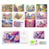 Rhinestone Painting Desk Calendar - Gem Art Kit with Pen Included