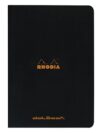 Rhodia Slim Staplebound Notebooks - Dots 48 sheets - 8 1/4 x 11 3/4 in. - Black cover