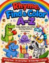 Rhyme, Find & Color A-Z: A Silly Alphabet Seek-and-Find Coloring Adventure
