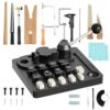 Ring Bender Tool Rings Bending, Spoon Rings Maker Machine Jewelry Making Kit with Nylon Dies Earring Ring Bender Machine Sizer Measuring Tool Jewelry Making Tool