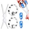 Ring Cat Eye Magnet Tool for Cat Eye Gel Polish, Create Perfect Halo & Black Hole Cat Eye Nails, Magnetic Nail Art Tool with Stabilizer for Beginners DIY Salon, NAT298-Ball
