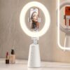 Ring Light for Makeup and Video Recording, 11" True-Color Desk Ring Light with Stand & Dual Phone Holders, Touch Control, Dimmable LED Selfie Light for Makeup, Video, Live Stream, YouTube&TikTok