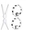 Ring Magnet for Nails – Circular Cat Gel Polish Magnet with Dual-Ended Scissor Tool, Perfect for Home DIY, Beginners & Professional Nail Artists