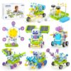 RISUNTOY Solar Power Kits, 45+ Model STEM Robot Building Toys for Kids 4-12, 434 Pcs with Solar/Gears/Sensors, Educational Science Engineering Projects, Birthday for Boys Girls