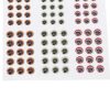 RiToEasysports Fishing Lure Eyes, Self Adhesive 3D 2D Lifelike Artificial Fish Eyes for Fishing Lures and Fly Tying, with Good Adhesion for Crafts and Gifts (12.5 * 8CM)