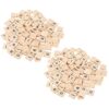 RiToEasysports Wood Puzzle Blocks Set, Natural Educational Tools for Learning English Alphabet and Numbers, Perfect for Preschool Kids, 100 Pieces (Mixed Lowercase)