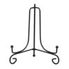Rjrjc Iron Display Easel, Black Tabletop Stand for Plates, Photo Frames, Books, and Artwork, 5 Size Options (4" to 12"), Metal Holder for Home and Retail Showcases (6 Inch (153mm ID, 5mm Thickness))