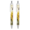 RLDOBOFE Bees Sunflowers Daisy Rose Flowers Gel Medium Point Pen for Office, Professional Ballpoint