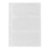 RNXRZANK Photo Album Refill Pages, Clear Binder Sleeves for 3-Hole Binders, for Home