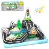 Road Mini Magnetic Tiles with Case Travel Toys for 3+ Year Old Boys Girls
