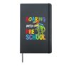 Roaring Into Preschool Dinosaur Teacher Pre K Back To School Hardcover Journal, Black