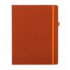 Robert Frederick RK Journal Notebook – Faux Suede Rust Red B5 Design