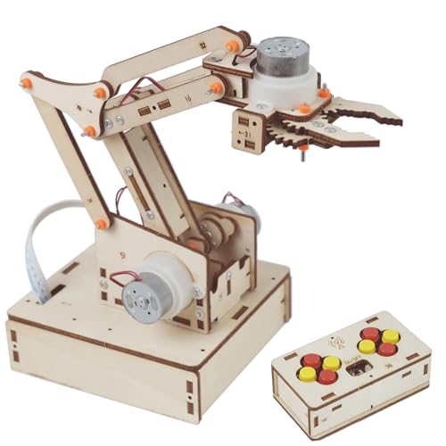 Robot Arm Kits Robotics for Kids Ages 8-12-14-16 Teens Adults STEM Toys Building Engineering 9 10 11 13 14 15 16+ Year Old Boys Grils Gifts DIY Craft Science Project Circuit Activities Mechanical Hand