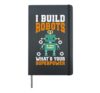 Robotics Robot Machine Engineer Robots Hardcover Journal, Black