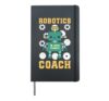 Robotics Robot Machine Engineer Robots Hardcover Journal, Black