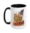 Rocket Launch Enthusiast Model Building Hobby Ceramic Mug, Black/White, 15oz