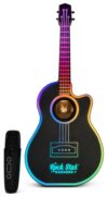 Rock Star Karaoke-Guitar Speaker & Microphone Combo-Black