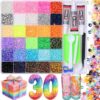 RODAKY Resin Jelly Rhinestone Bedazzler Kit 3mm Flatback Rhinestones Gems with Tools Kit Colorful Glitter Jewels for Crafting Bedazzling Clothes Tumbler Shoes Nails Art