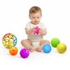 ROHSCE Baby Toys 6-12 Months, Sensory Textured Balls Rattle Set