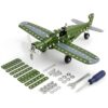 ROHSCE Metal Model Airplane Building Toys for Boys & Girls Ages 8-16, 285 Pieces DIY STEM Construction Kits, Educational Engineering Science Plane Set, Vintage Aircraft Vehicle Gift for Kids & Adults