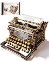 ROKR 3D Wooden Puzzles for Adults, Challenging 12-Hour Immersive Mechanical Typewriter Model Kit to Build, Gifts for Men Women