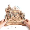 ROKR 3D Wooden Puzzles for Adults Miniature Marble Run Building Toys,DIY Pinball Machine Model Kits-Gear Ball Challenge EGC01