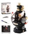 ROKR Thermo Engine Mechanical 3D Puzzle, Lighted DIY Building Set for Adults, Building Kits, Desk Decor & Birthday Gifts, Connectable to Mechmix Series