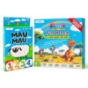 rokt&razo Kids Card Games - 6 in 1 Pack & Mau Mau Party Pack, Fun Family Card Games for Kids & Teens