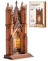 Rolife 3D Wooden Puzzle - Gothic Twin-Tower Cathedral Architecture Model with LED Lights, DIY Craft Building Kit for Adults, Unique Home Decor & Birthday for Hobbyists