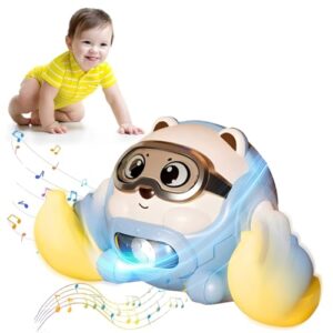 Rolling Baby Crawling Toys, 360° Rolling Monkey Baby Musical Toys