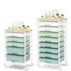 Rolling Carts:Rolling Carts With 5 Drawers+Rolling Cart With 8 Drawers, Green