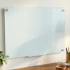 Rolling Magnetic Black Glass Dry Erase Whiteboard with Stand 122x81cm