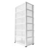 Rolling Storage Cart Storage Tower 6 Plastic Drawers, 6-Tier Storage Cart, Ultra-Thin Rolling Storage Cart, Frame Storage Tower Plastic Drawer Storage Organizer For Office, Living Room, Hallway